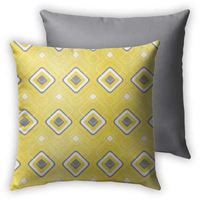 Overall Geometric Outdoor Reversible Throw Pillow