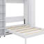 Grand lit escamotable mural avec portes de compartiment de rangement-1144816540