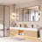Cozy Design Tempered Glass Framed Wall-Mounted Bathroom Vanity Mirror-102799395-102799396-102799378