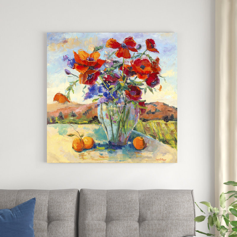 Floral kaléidoscope II, H 36 po x l 36 po x P 1,25 po