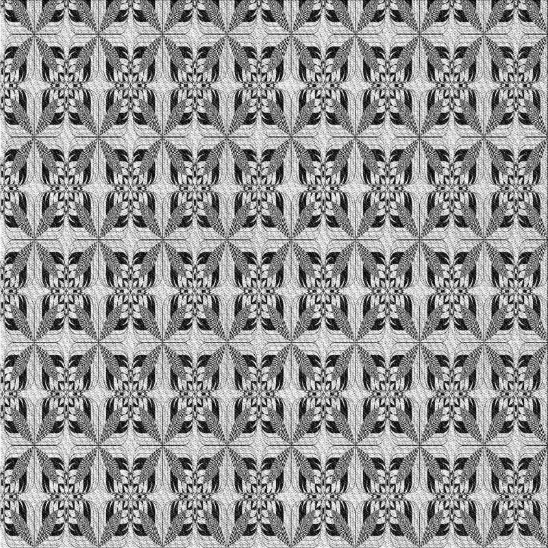 Tapis zone grise à motifs, Carré 7 pi
