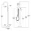 Robinet de baignoire à fixation au sol avec douche à main, robinet de baignoire autoportant pour salle de bain moderne-57300394