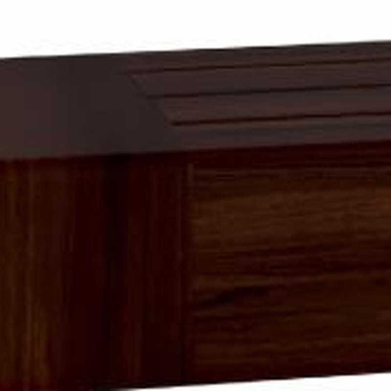 36" Espresso Solid Wood Wall Mounted Floating Shelf