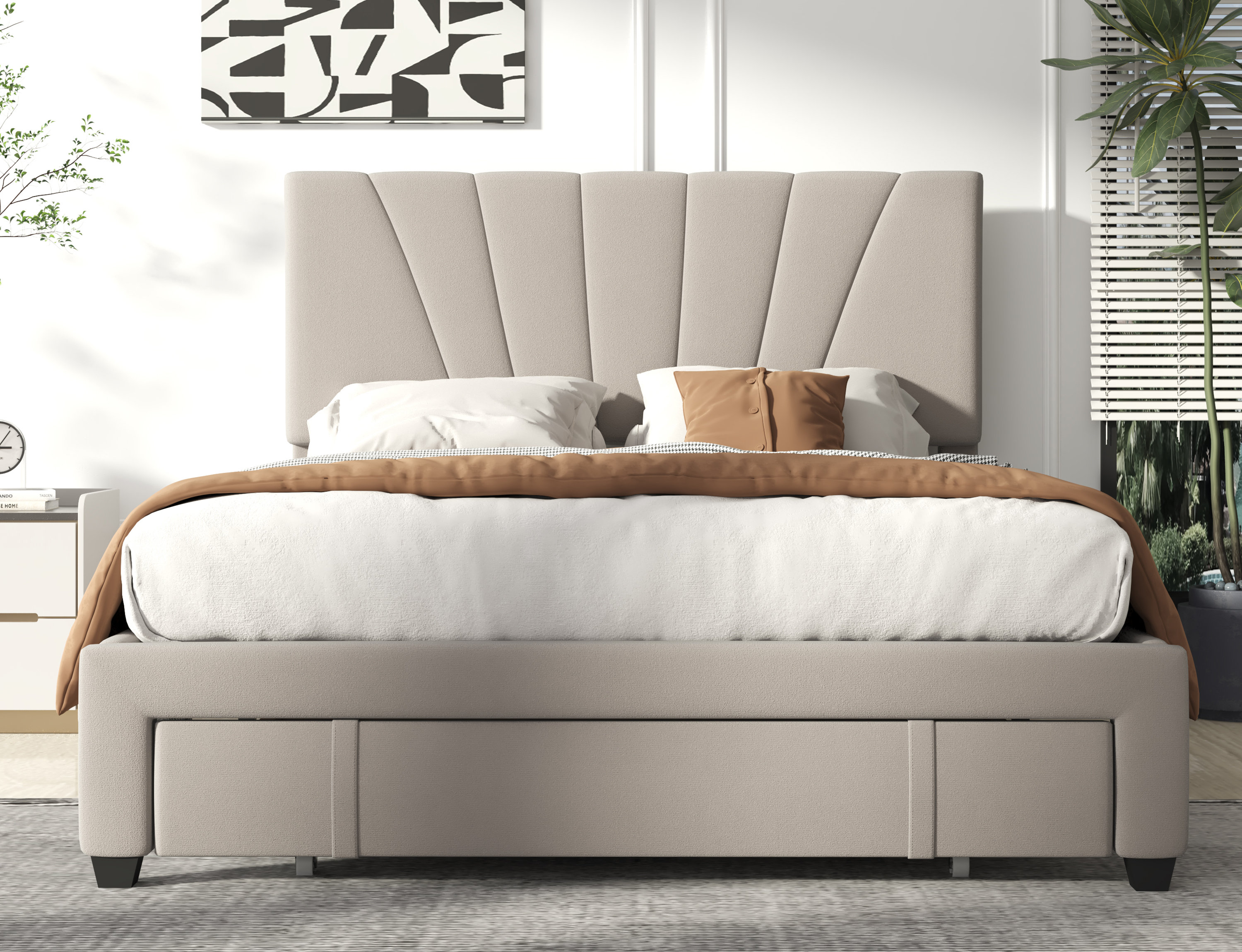 Mercer41 Johnita Upholstered Platform Storage Bed | Wayfair