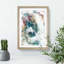 Elephant Profile in Abstract - Picture Frame Painting Print-55725505-55725510