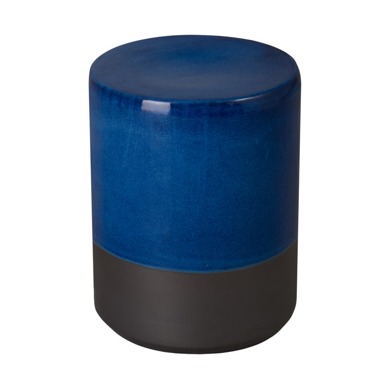 Siège de jardin à deux tons H 13,5 po x 18,5 po, Bleu