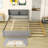 Full Size Platform Bed with Trundle and Storage Shelves-86914851