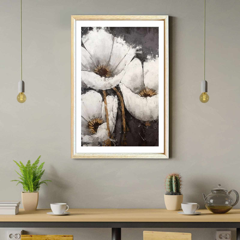 Élégante peinture décorative en panneau de fibres à densité moyenne, 16,5 po x 24,4 po | Cadre 100% bois massif (épaisseur: 0,8 pouce), œuvre d'art imprimée aux UV sur panneau de fibres à densité moyenne à 100% (épaisseur: 0,1 pouce) | Parfait pour la décoration intérieure, le salon et le bureau