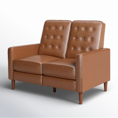 Annchen Upholstered Loveseat Pushback Recliner