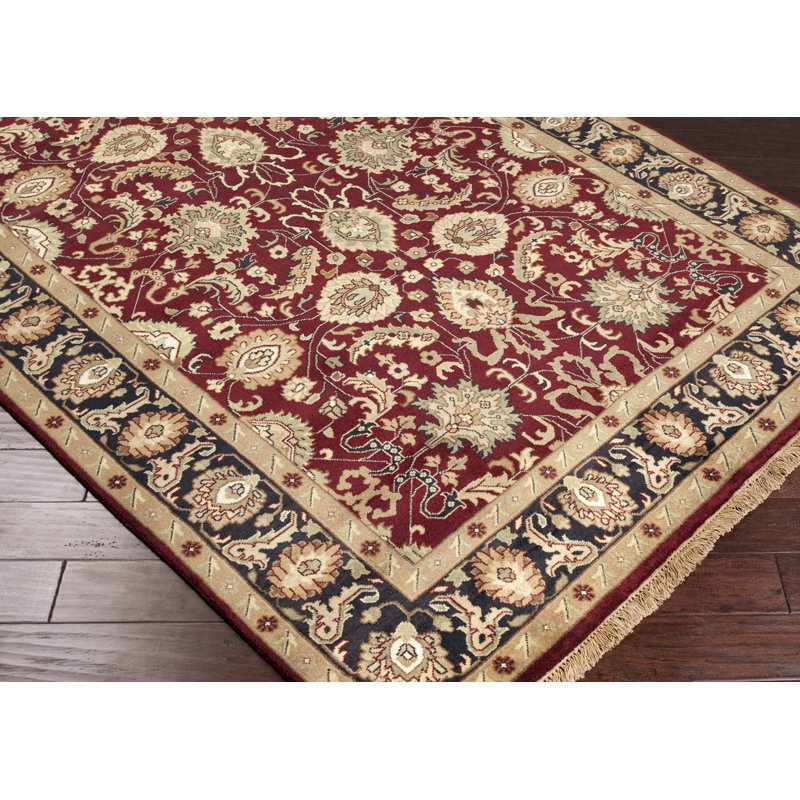 Taj Mahal Wool Oriental Area Rug, Rectangle 5'6" x 8'6"