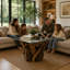 Aggelos Glass Top End Table