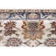 Tapis rectangulaire en laine tissé à la main bleu marine / beige-75232875