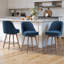 Tabouret de comptoir pivotant 26 po Makylia-1851578240