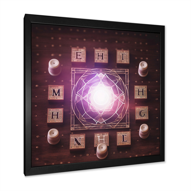 «Sahasrara Seal Crown Chakra», reproduction sur toile, Cadre simple noir, H 36 po x l 36 po x P 1,5 po