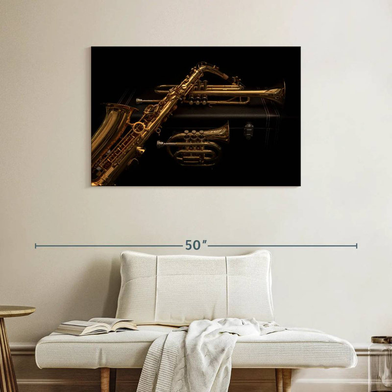 Abarca Wind Instruments, 26" H x 39" W