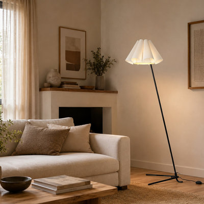 Lampe sur pied arquée Ankara 66,4'' H