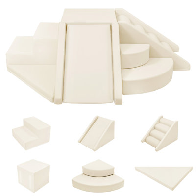 9-Piece Baby Climbing Toys Indoor (Beige)