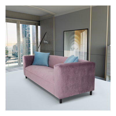 Canapé, canapés modernes à 3 places pour salon, chambre à coucher, bureau et appartement avec structure en bois massif