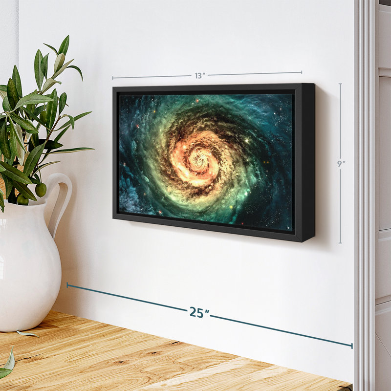 «Spiral Galaxy Canvas Print», H 9 po x l 13 po