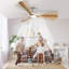 Ventilateur de plafond encastré en bois 52 pouces avec lumières et télécommande, ventilateur d'intérieur à 3 pales à intensité variable fonctionnant avec la télécommande Alexa-562013702-562013703-562013698