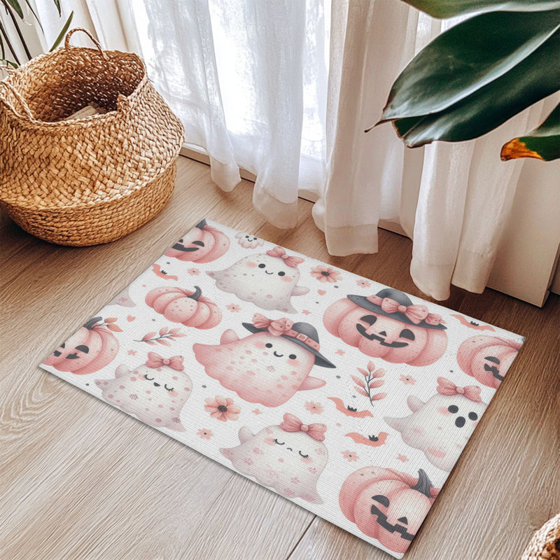 Tapis tressé Boo & Gourd Fest, Rectangulaire 3 pi x 5 pi