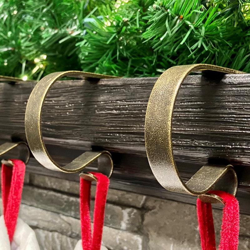 Stocking Holder, Weathered Brass