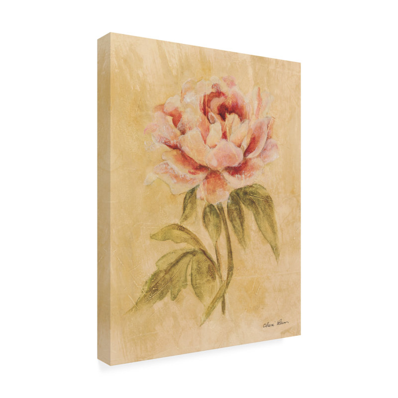  «Cheri Blum Peony I», art mural sur toile, H 24 po x l 18 po