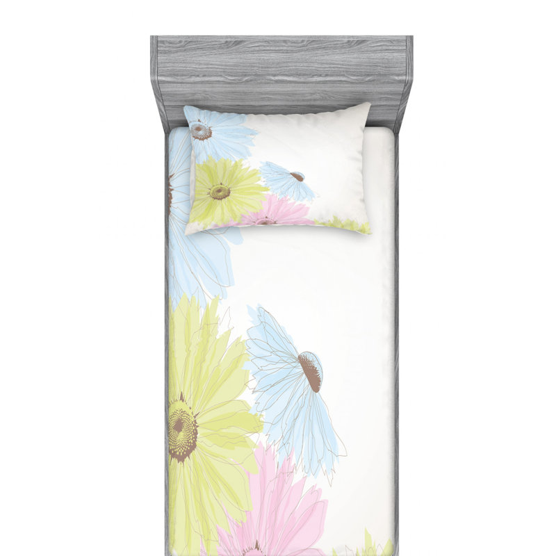 Microfiber Sheet Set, Twin XL Sheet Set with Fitted Sheet