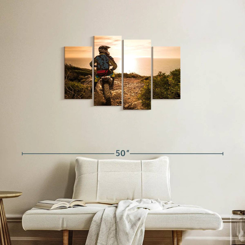 Sireci Dirt Bike Sunset Ride, 22" H x 36" W
