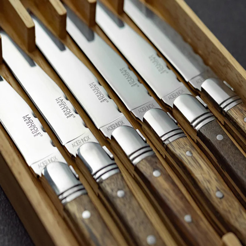 TB Groupe Laguiole Premium Steak Knife, Bois foncé