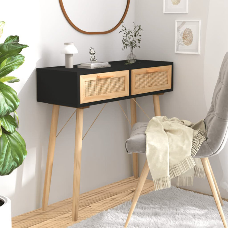 Zayan 80cm Console Table, Black
