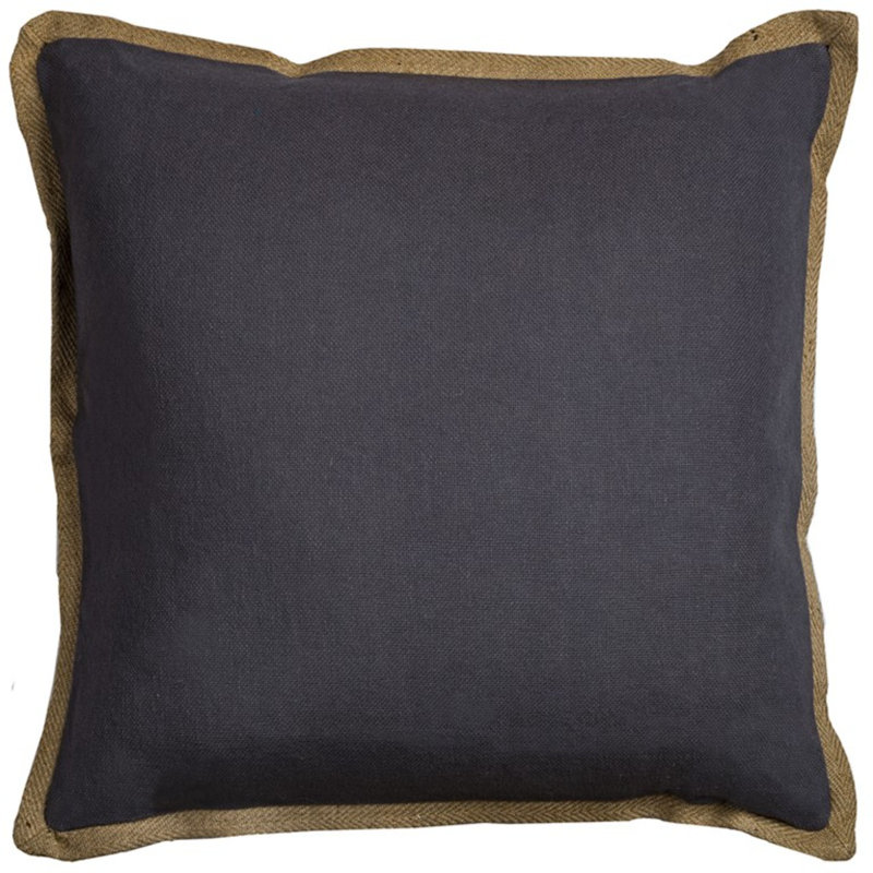 Throw Pillow, Charcoal Gray