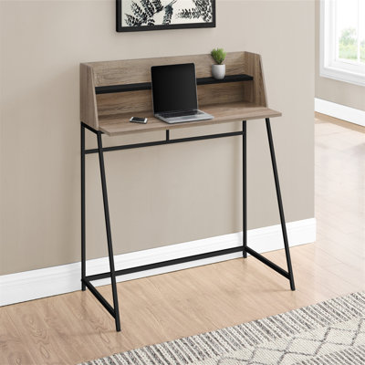 Bureau d'ordinateur, bureau personnel, ordinateur portable, tablettes de rangement, L 48 po, travail, stratifié, métal