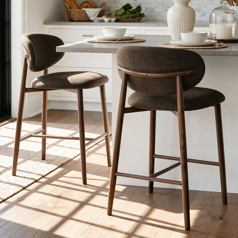 Tabouret de bar 25,5 po, Brun