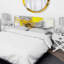 Kathlina - Abstract Upholstery Panel Headboard-2073230942