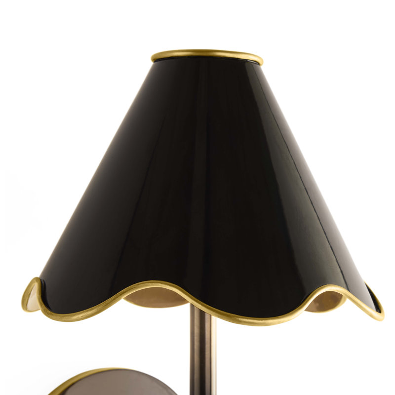Ripple Rechargeable LED Sconce, Black, Matte Black