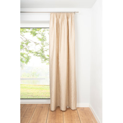 Stream Eyelet Blackout Gusset Pleat Curtain