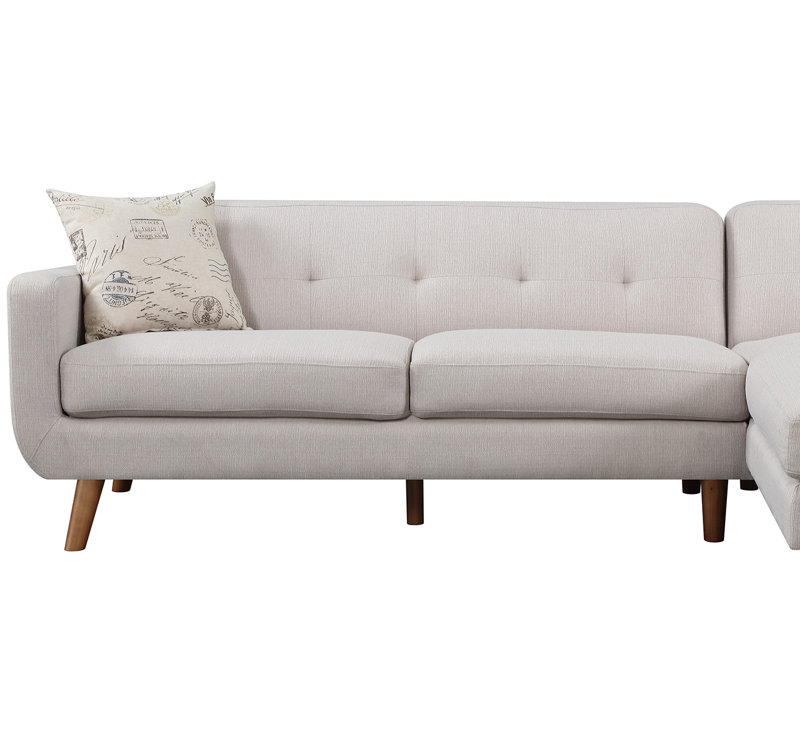 Canapé modulaire faisant face à la droite de 111 po Hoeft, Beige