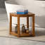 Banc de douche en teck l 25 po