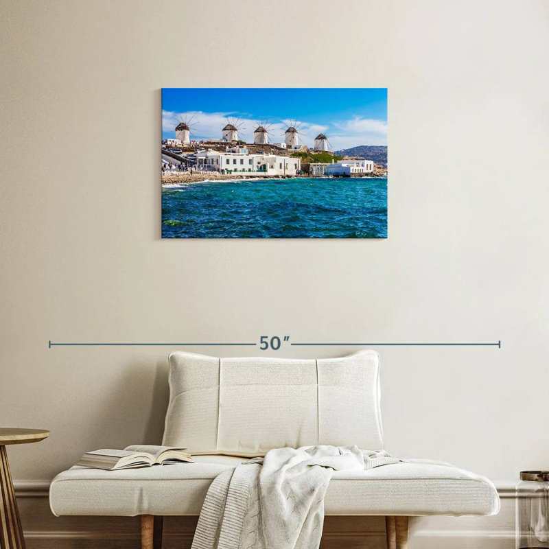 Gillard Mykonos Windmills, H 20 po x l 30 po