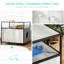 Litière pour chat gris. Plateau de dissimulation. Construction Wood Hideaway, - Porte magnétique et tablette de rangement pour salle de bain chaton