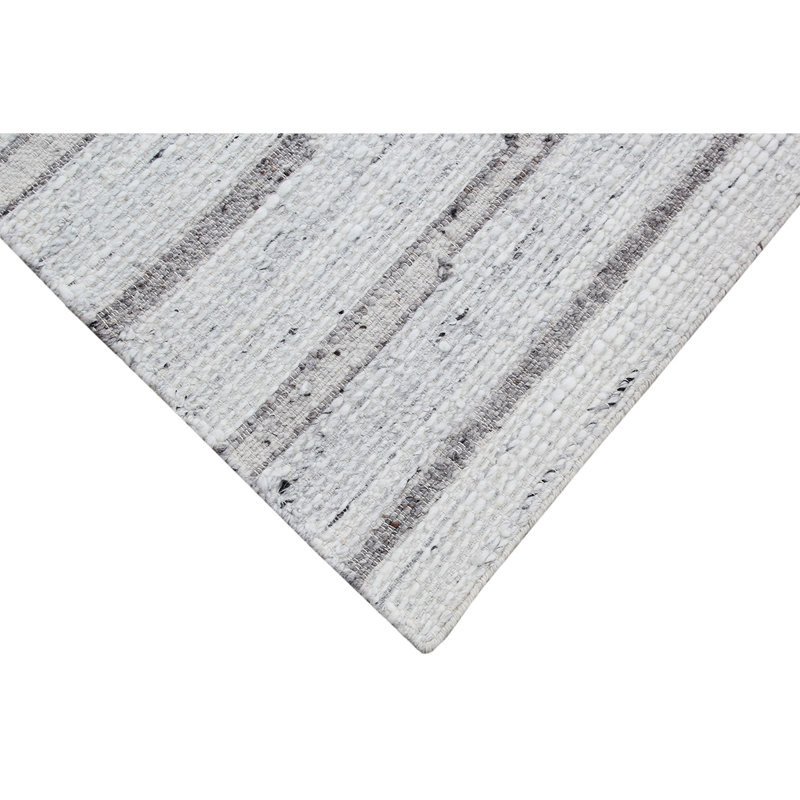 ANFL8698ASIGY Wool Area Rug in Silver, Rectangle 10' x 14'