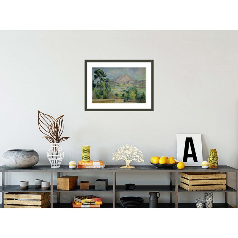 «Montagne Sainte-Victoire» par Paul Cézanne, impression giclée encadrée, H 21,92 po x l 29,5 po