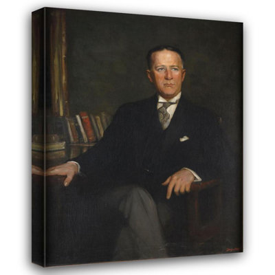 "Al Smith, gouverneur de New York" par Douglas Volk - Art mural sur toile tendue avec châssis