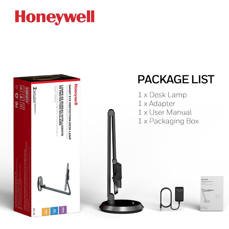 Black Adjustable LED Desk Lamp with Touch Control
