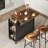 32.4" Kitchen Island with Power Outlets & Drop Leaf-1908742833