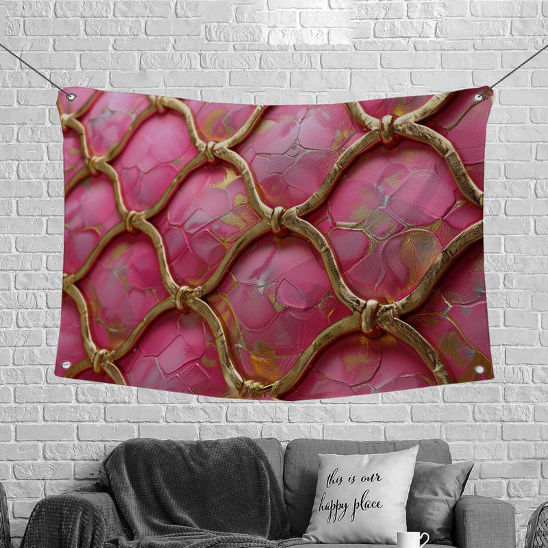 Tapisserie en microfibre, H 68 po x l 80 po