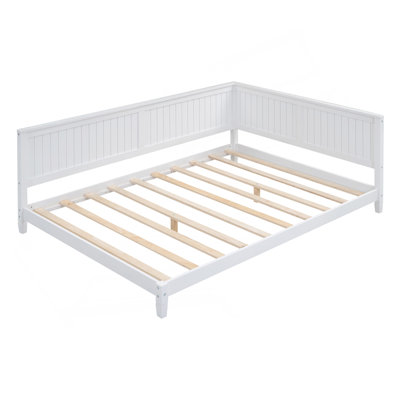 Full Size Wood Daybed/Sofa Bed, White