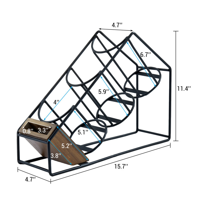 Metal Wire Coffee Bar Cup Organizer