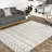 Giannini Geometric Moroccan Area Rug in Gray/ Off White-252609375